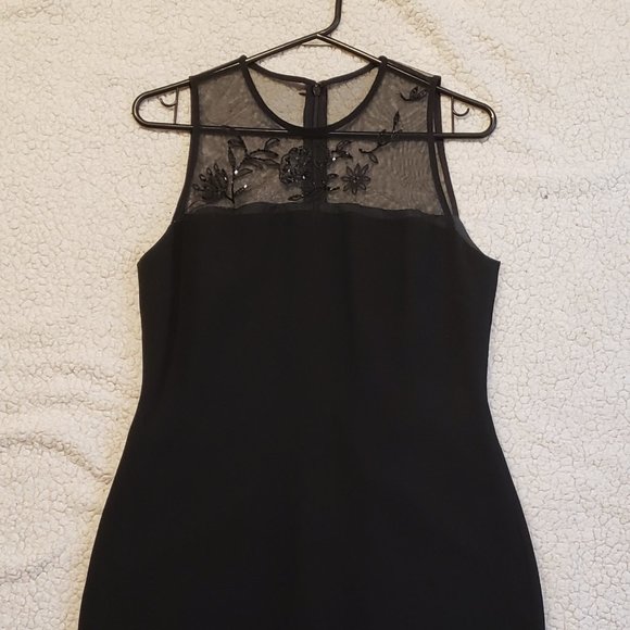 Vintage Illusion Neck Sheath Dress - Picture 2 of 6